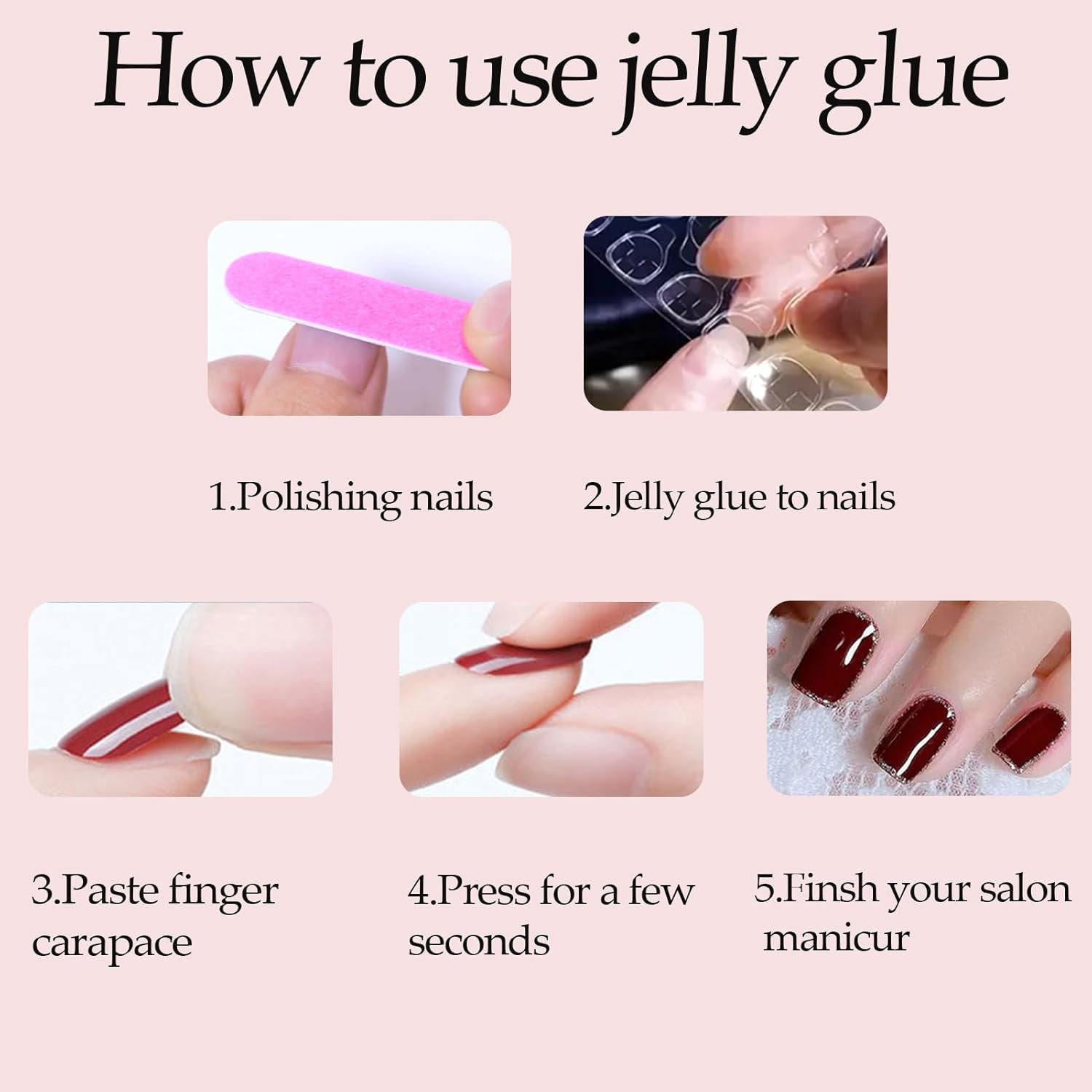 Almond Press on Nails,White French Tip Almond Nails Medium Fake/False Nail with Pearl Nail Press Ons Designs Acrylic Artificial Stick on Nail for Women 24Pcs