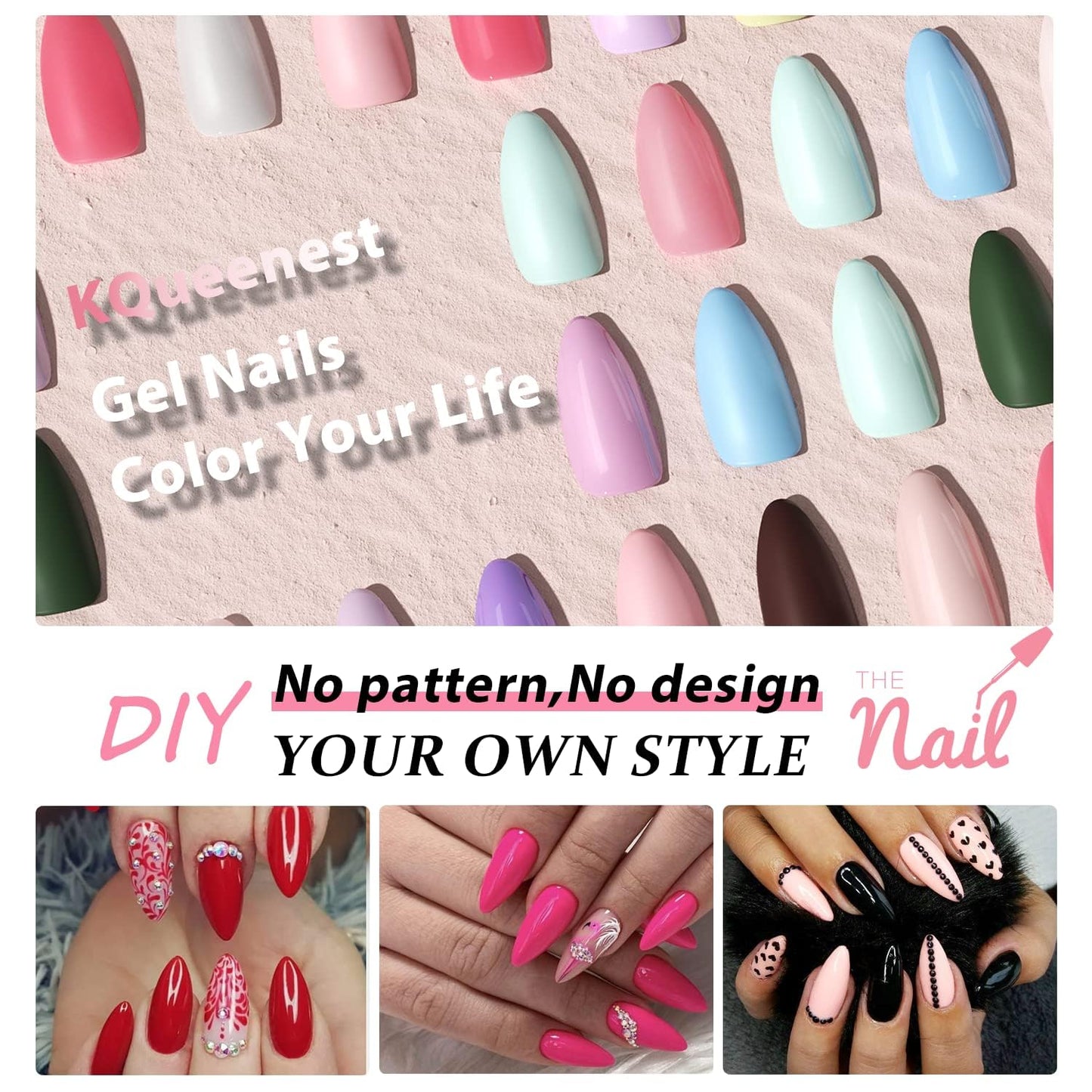 Dusty Pink Press on Nails Short Oval Acrylic Nails Press Ons Solid Color Medium Short Fake Nails for Women Reusable Thick round Glue on Nails for Finger Decoration 24 Pcs